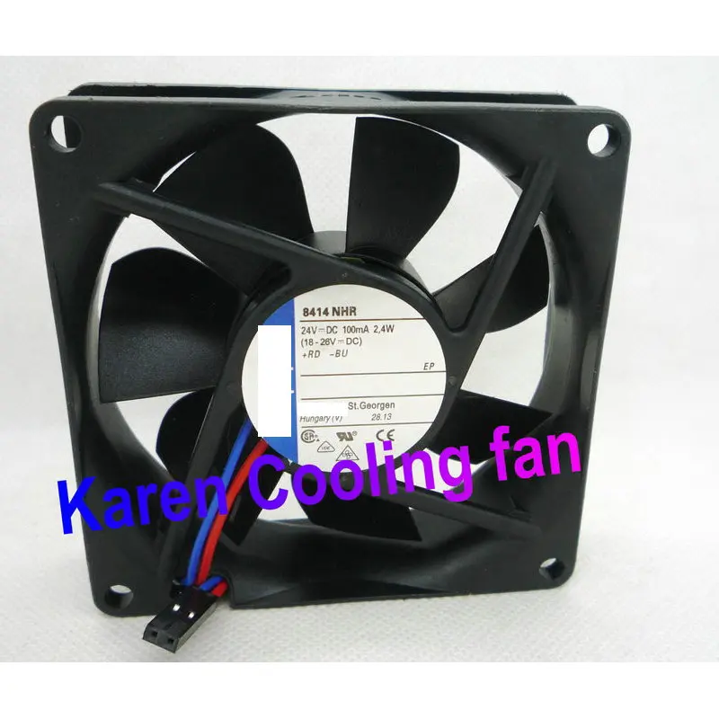 8cm 8025 24V 2.4W 8414NHR 2Wire Cooling Fan 8414 NHR TYP 8414 N/2