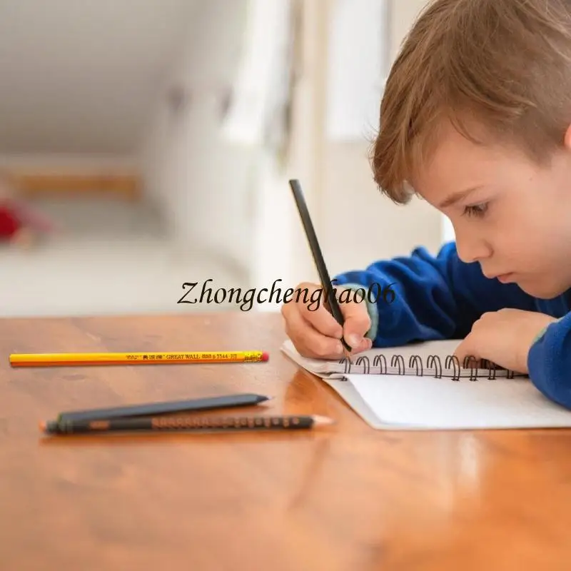 Lápis hexagonal com lápis escrita a da borracha lápis para Kid 601f