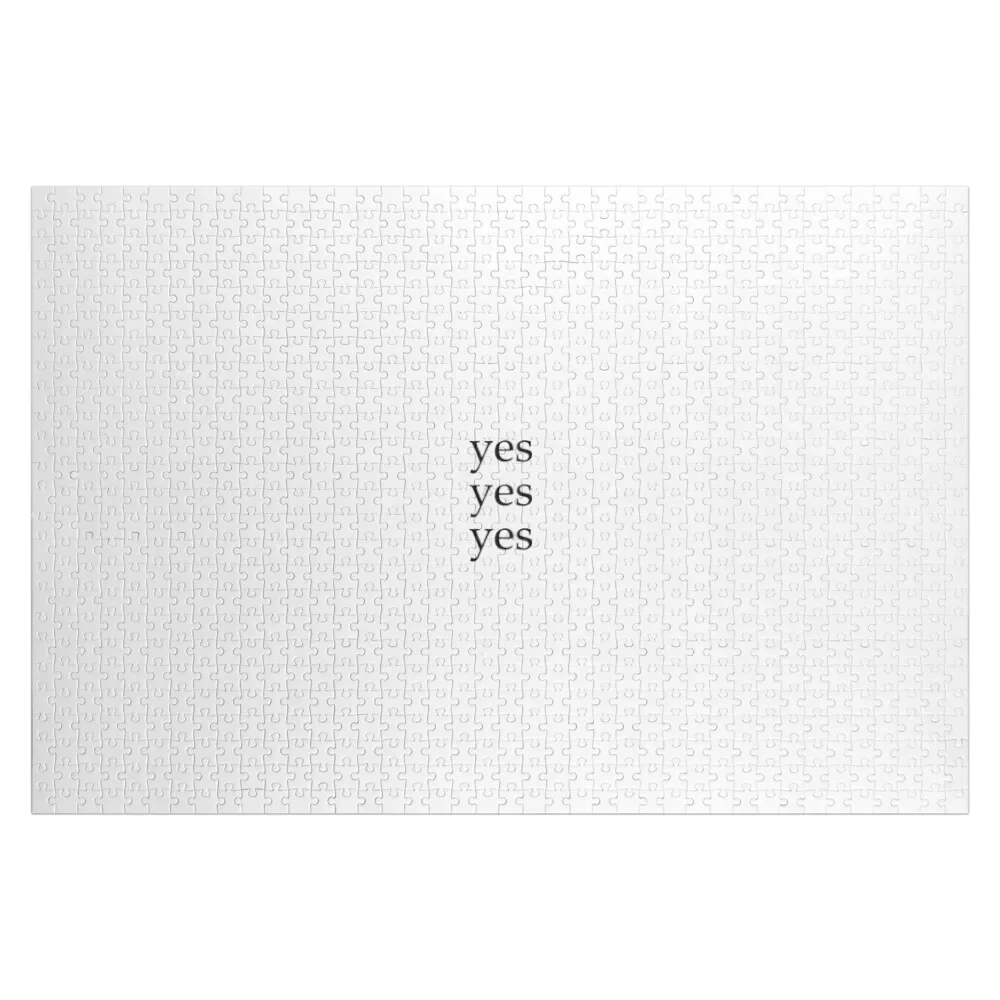 

yes yes yes (black) Jigsaw Puzzle Iq Custom Child Gift Puzzle