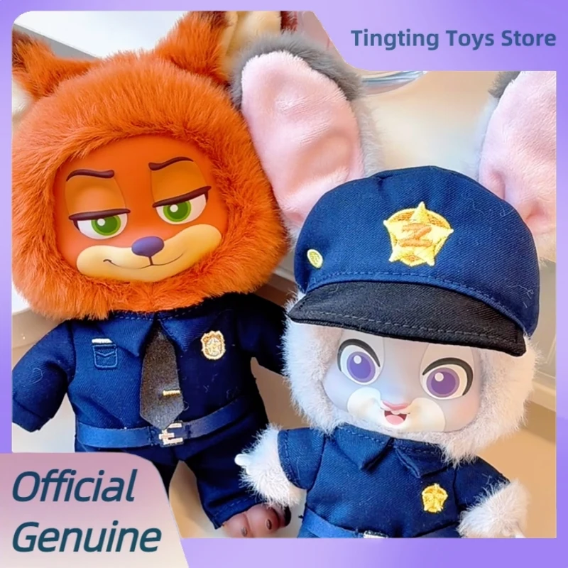 

Genuine Disney Zootopia Nick & Judy Growth Journey Series Blind Box Cute Vinyl Plush Bag Pendant Figure Dolls Mystery Box Gifts