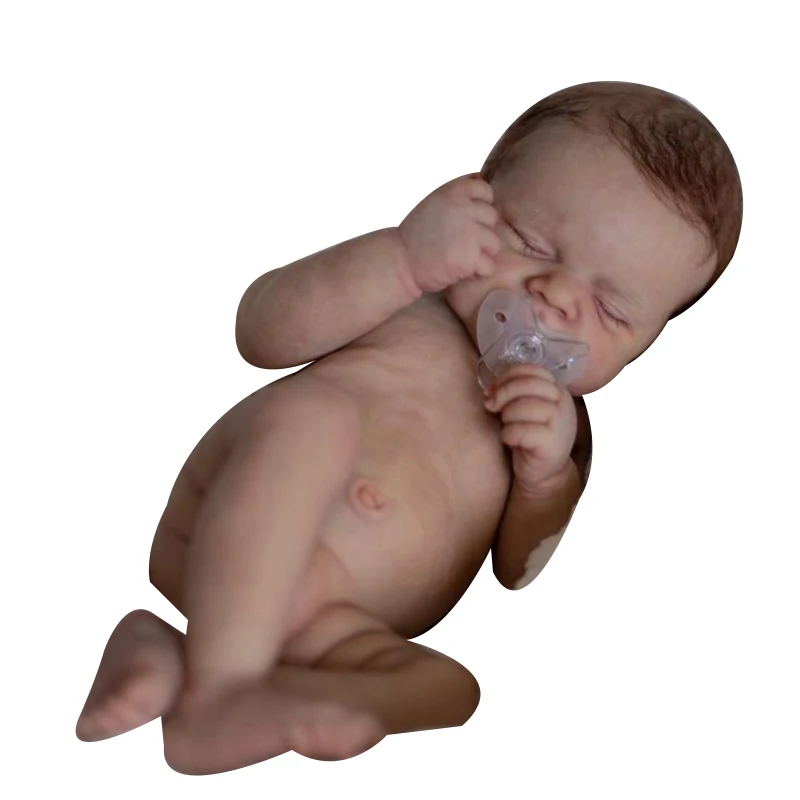 48cm  Newborn Baby Reborn Doll Sleeping Baby Pascale  Lifelike Soft Touch with Hand-Rooting Hair Doll