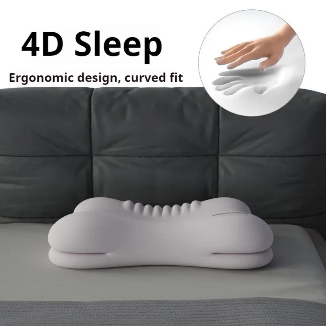 Ergonomic Memory Foam Pillow for All Sleep Positions, Multi-Zone Support, Zero Pressure, Deep Sleep, Neck Pain Relief