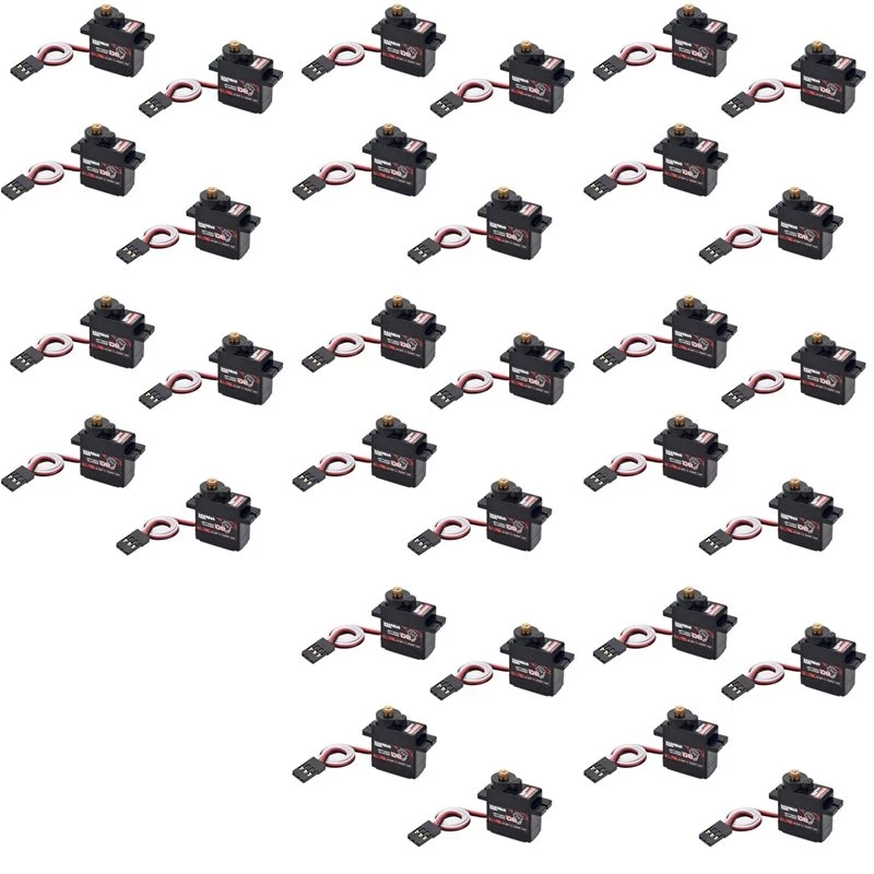BEDW-SURPASS HOBBY 32PCS S0009M 9G Digital Servos Metal Gear Servo 1.4KG Steering Gear For Airplane Boat Ship Plane