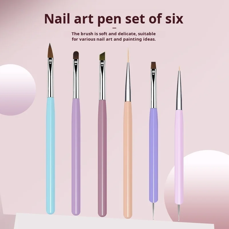 Ensemble de stylos en bois pour nail art, thérapie par la lumière, porte-stylo, point en cristal, diamant, document, stylo