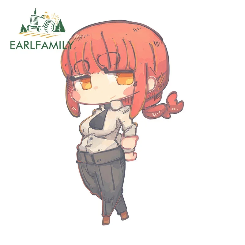 EARLFAMILY 13 cm Für Danji Power Chibi Nette Auto Aufkleber Sonnenschutz Einfache Aufkleber Auto Label Wasserdicht Kratzfest Auto Waren