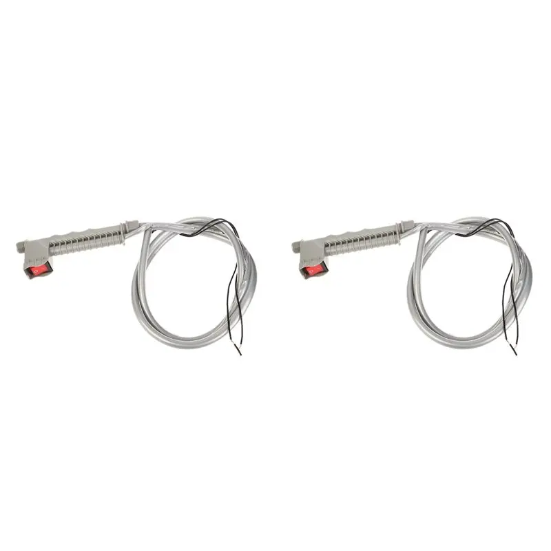 AC23-2PCS Electric Sprayertube Handle Power Switch Dual-Line Tube Hose Outlet Pipe Handle Switch Control Line Random Colour A