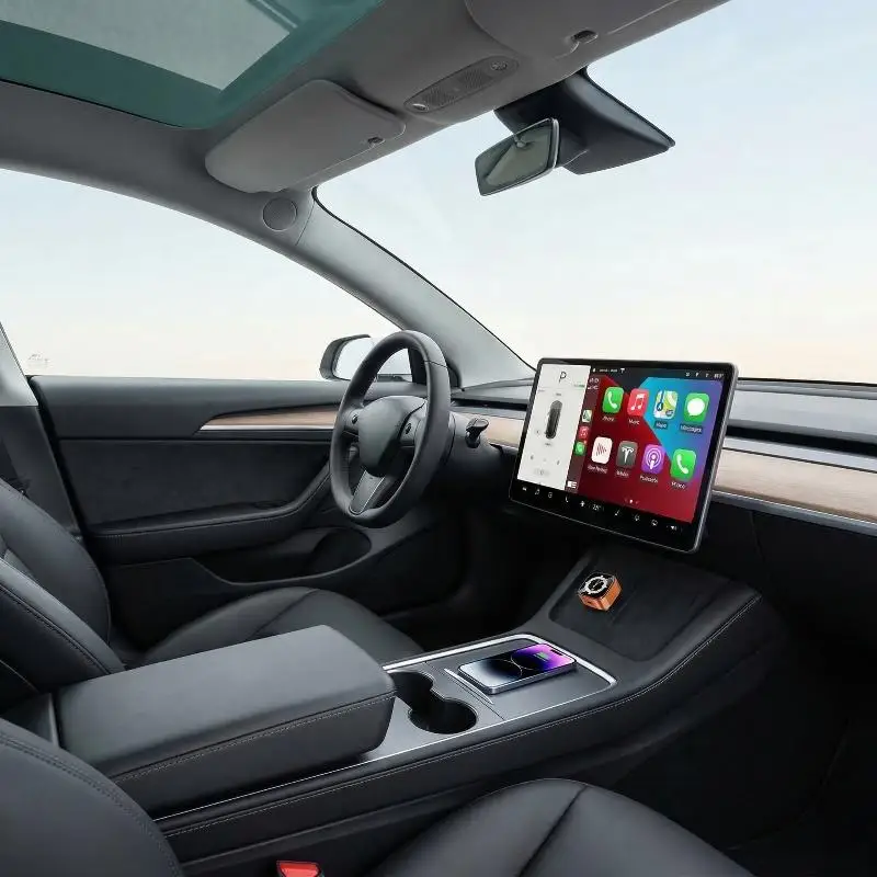 

Многофункциональный беспроводной адаптер 4-в-1 для CarPlay и Android Auto: Mirror Link, AirPlay, проекция экрана, мини-адаптер, автомобильный бокс
