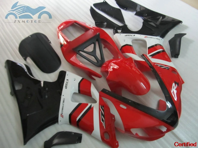 

Обновленный комплект обтекателей для мотоцикла, подходит для YAMAHA YZF 1998 1999 R1 YZFR1 98 99, комплекты обтекателей из АБС-пластика, красные, черные детали