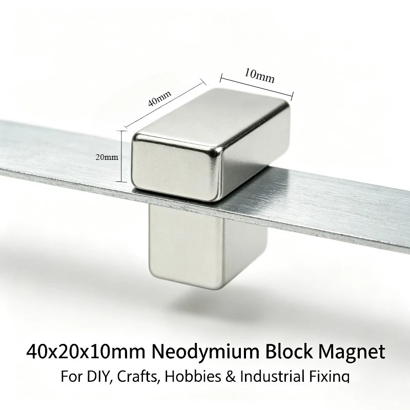 N35 Rectangular Strip Neodymium Magnet 40x20x10mm Permanent NdFeB Rare Earth Magnet For Handmade Hobby Assembly Fixing 40x20x10