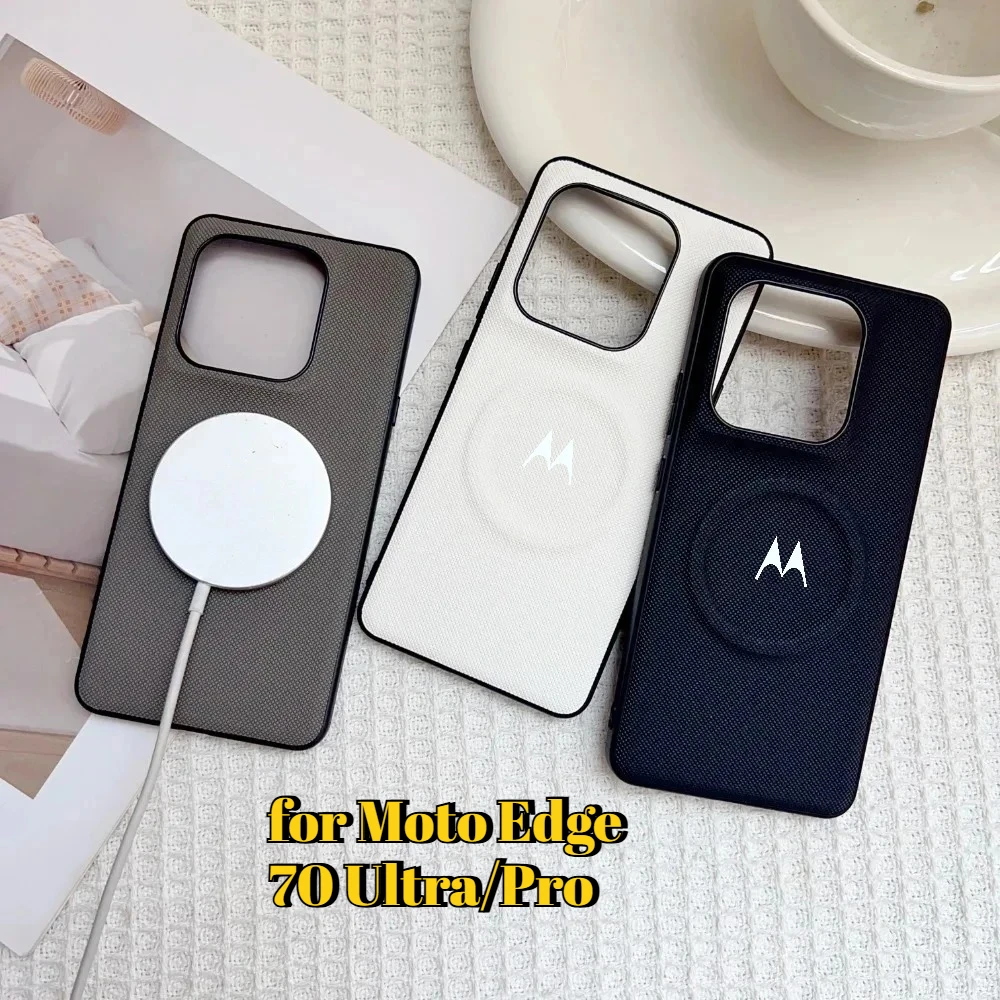 

High-end PU Magnetic Phone Case for Motorola Signature Moto Edge 70 Ultra Pro Drop Protection for MagSafe Wireless Charge Cover