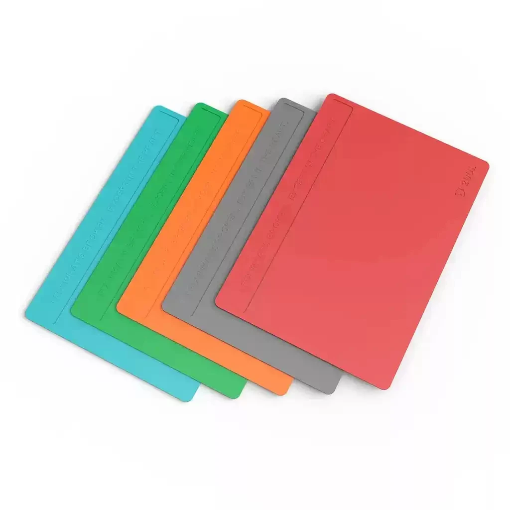 2UUL 500C Heat Insulation Mat Silicone Pad Anti-Scald for Phone Repair Station SMD Soldering Use