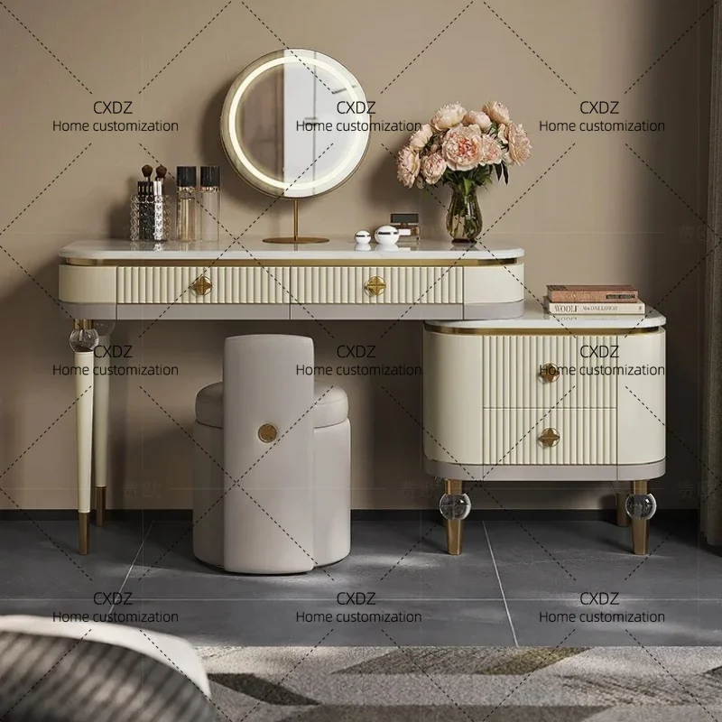 XXModern style Bedroom Makeup Vanity Table Modern Living Room Luxury Dressing Table Women aesthetic creative Lounge Suite
