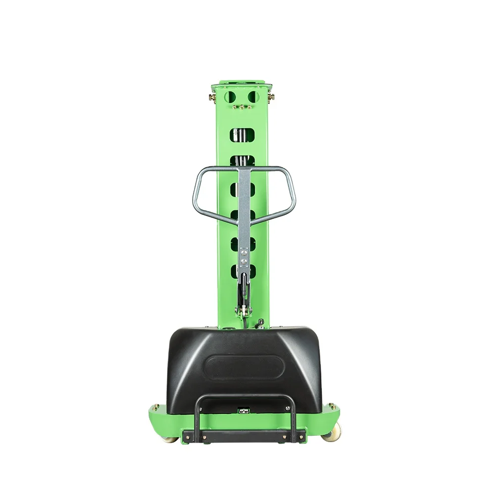 Competitive Price Top Quality Semi Electric Pallet Stacker 0.5t 0.7t 1t Self Loading 1.3m 1.5m 1.6m Stacker