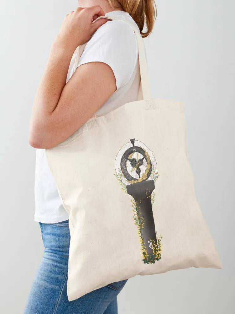 

ONF Floral Lightstick kpop Tote Bag hand bag Beach bag shopper woman tote