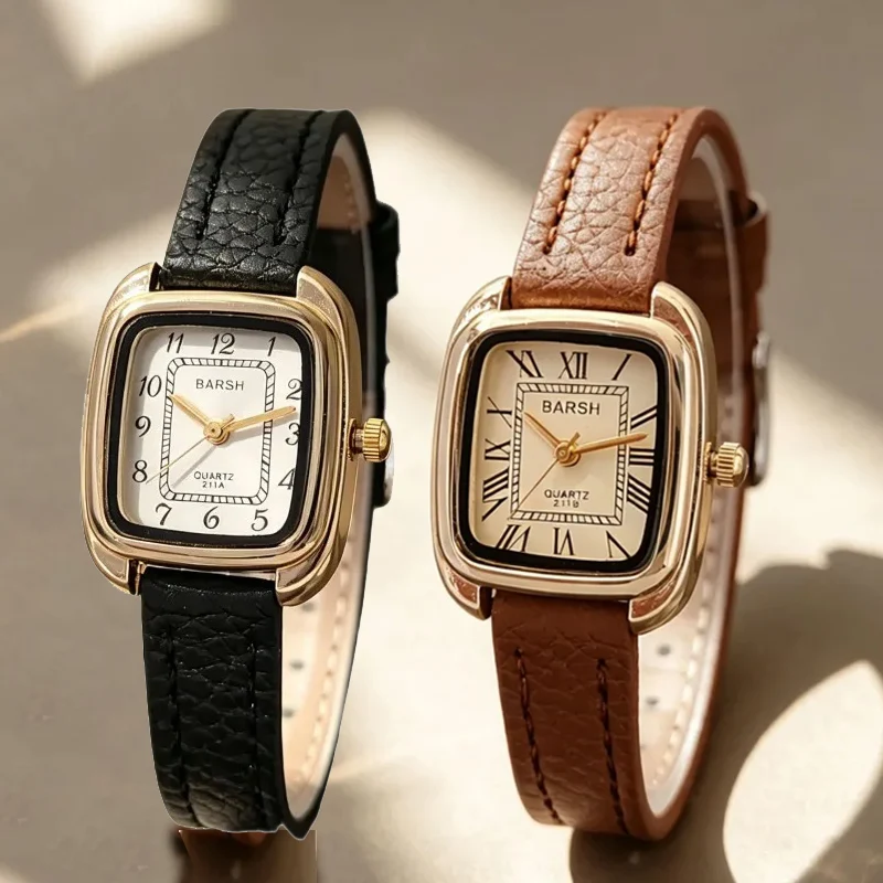 Brand Watch for Women Luxury Watch Gift Fashion Retro Roman Dial Quartz Watches Simple Wristwatches Wholesale Relojes Para Mujer