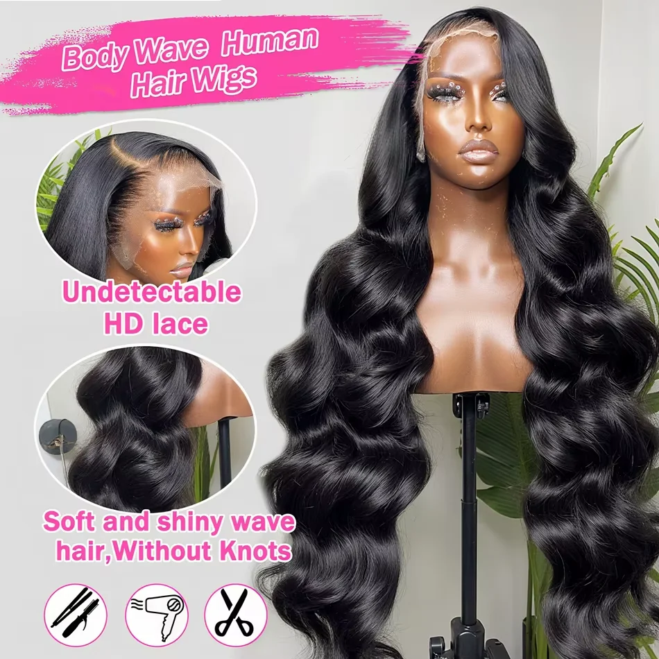 200% 30 38 بوصة الجسم موجة 13x6 Hd الدانتيل الباروكة الأمامية شعر الإنسان البرازيلي قبل قطعها الدانتيل الباروكات للنساء 13x4 الدانتيل شعر مستعار أمامي #3