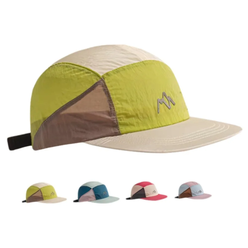 Waterproof Nylon Baseball Cap, Featuring Classic Embroidery Patterns and Color Block Design Perfect for Men Engaging in Cycling