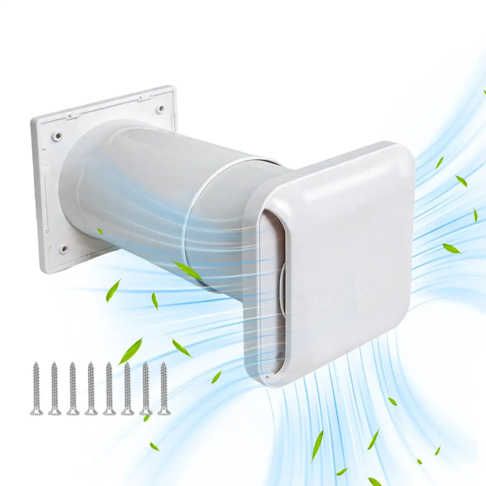 Adjustable Wall Vent Kit Through Wall Exhaust Intake Set Airflow Ventilation Kit T With Rainproof Louvers And Air Filters