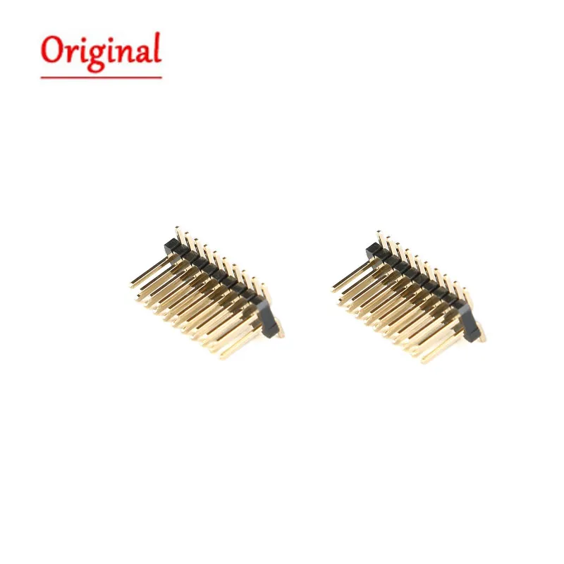 10Pcs/lot SMD SMT 2*2/3/4/5/6/7/8/9/10/12/16/20/40/ PIN double row male PIN Header 1.27MM Pitch Strip Connector 2X/6/8/10/20Pin