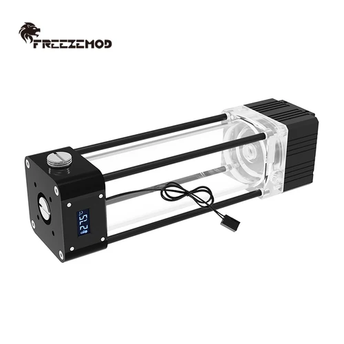 Imagen 1 del producto FREEZEMOD AIO bomba + kit de depósito integrado con pantalla de temperatura VA pantalla LCD temperatura tanque de agua Combo DIY PUB-FS6WX