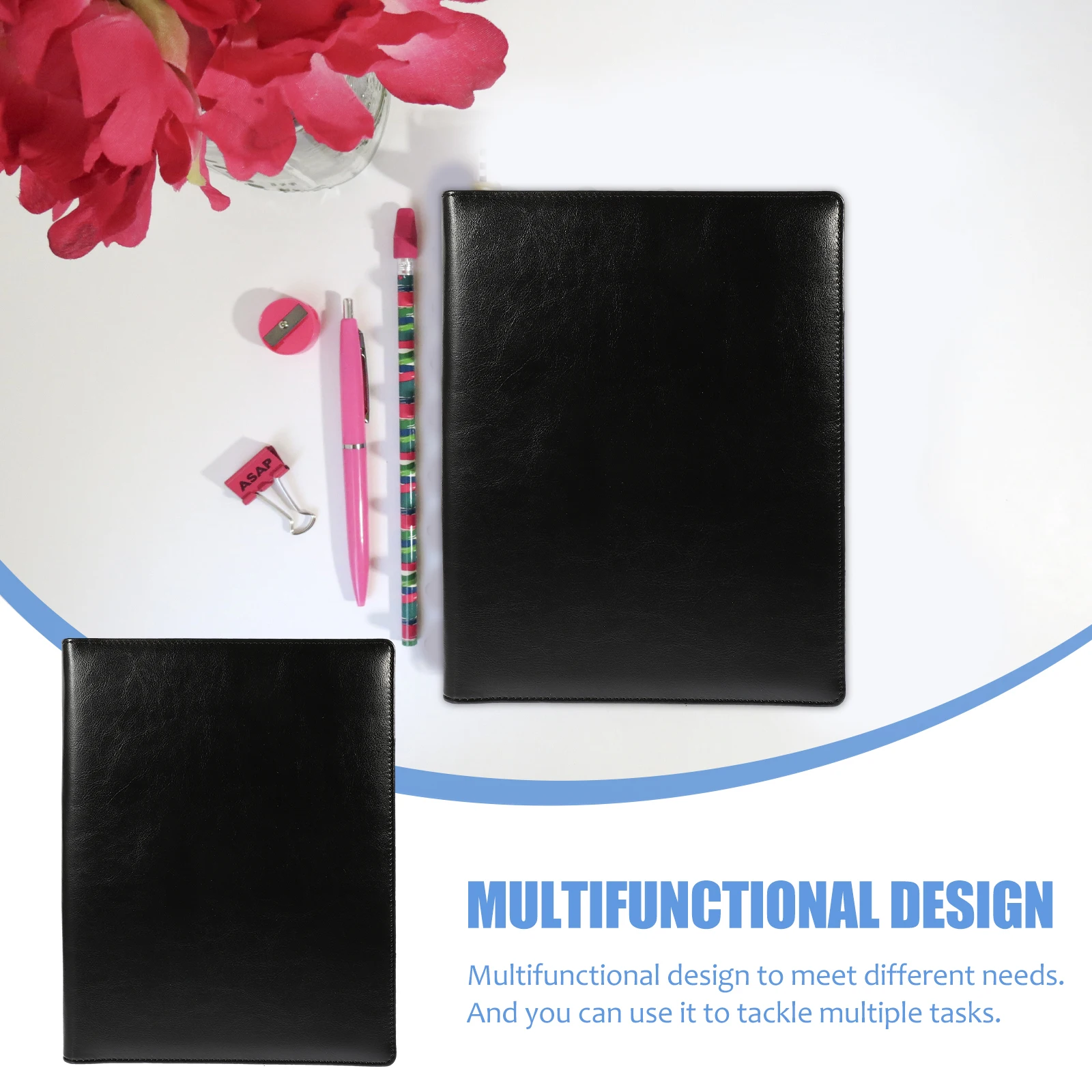 

Premium Pu Multifunctional Business Folder A4 Size Office File Organizer Storage Bag Manager Board With Card Phone Holder For