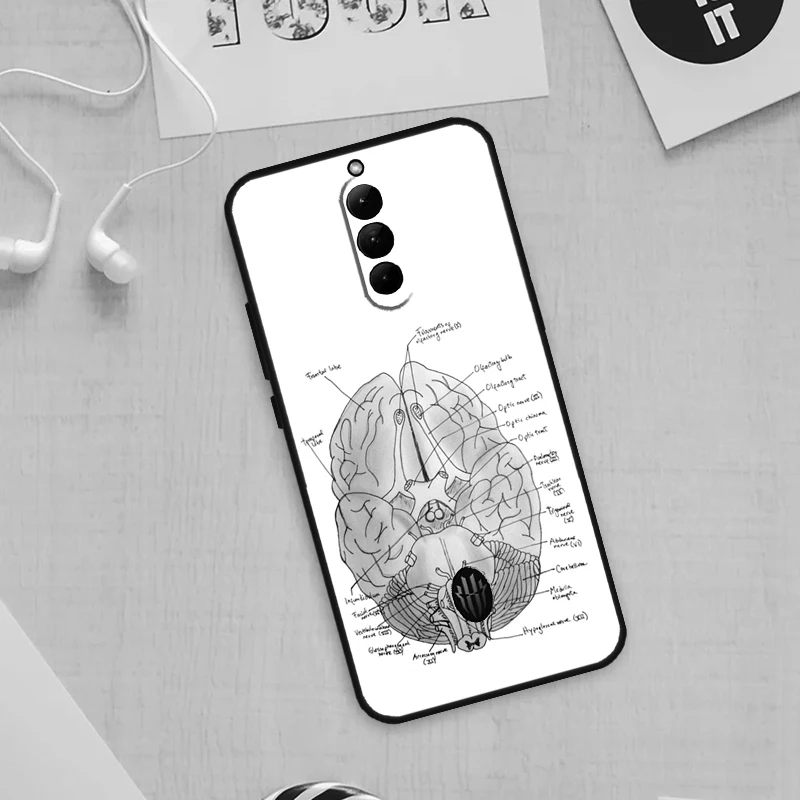 Anatomy Brain Case For Nubia Red Magic 8S 8 Pro Plus 5G 5S 6R 6S 7S 6 7 Pro Red Magic 9 Pro Plus Cover