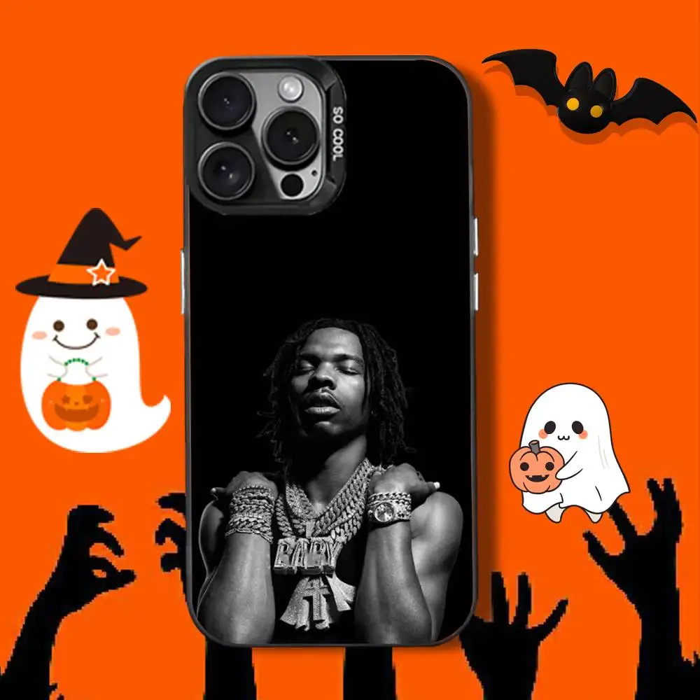 حافظة هاتف رائعة L-Lil B-BabyS Singer لهاتف iPhone 12,16,11,14,13,17,15,E,Max,Plus,Air,Pro,غطاء أسود صغير مقاوم للصدمات #6