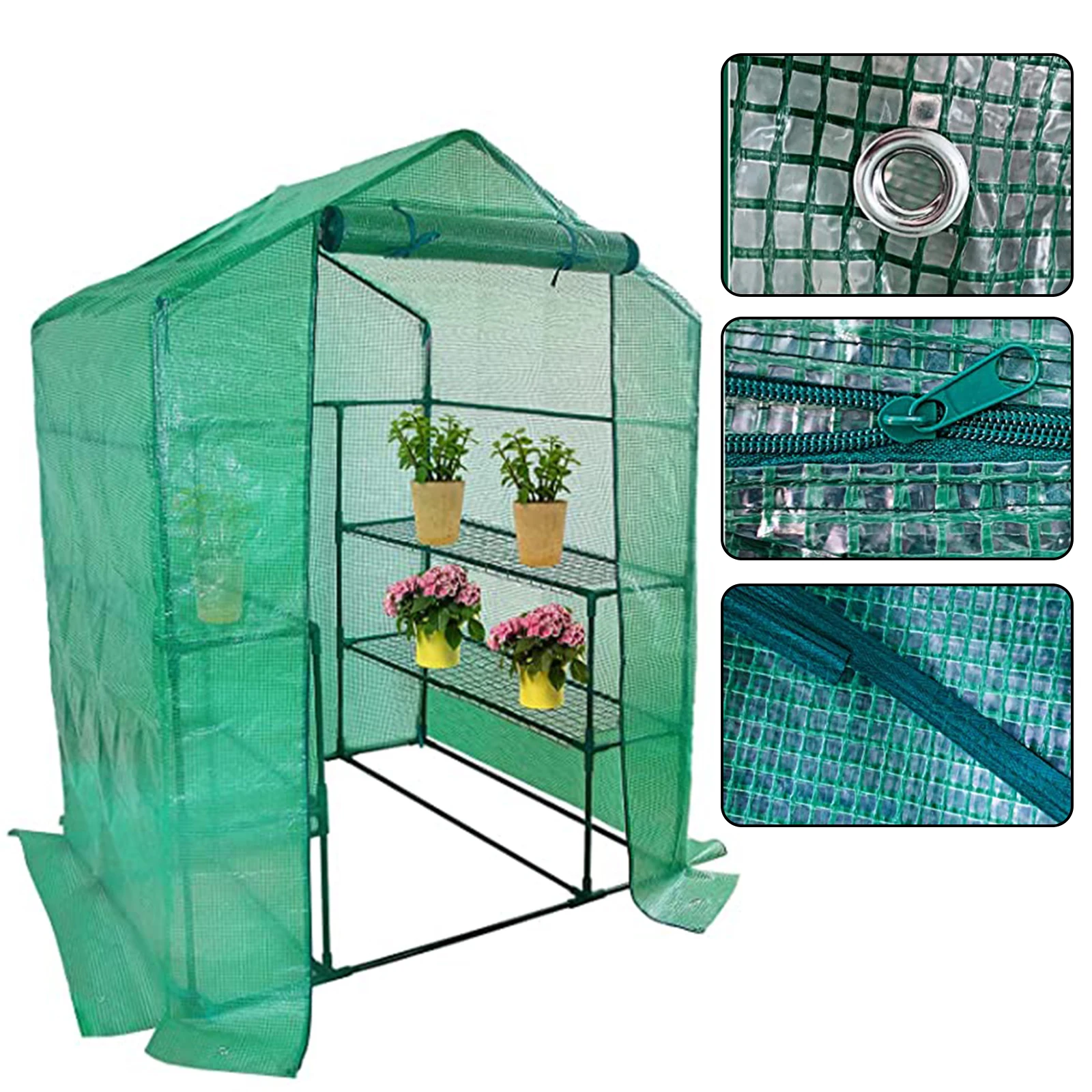 

143x73x195cm Plant Greenhouse Cover PVC Garden Outdoor Plants Grow House Cover Flower House Grow Tent Cover Gardening