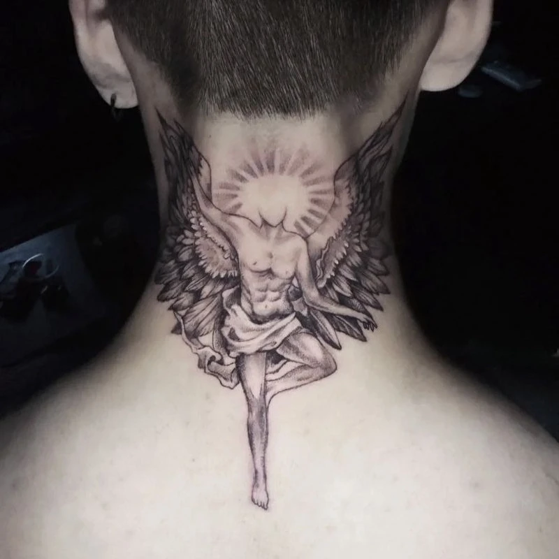 

Redemption Angel Herbal Juice Temporary Tattoos Christian Faith Body Art Waterproof Fake Tattoo Sticker Tatoo Last for 15 Days