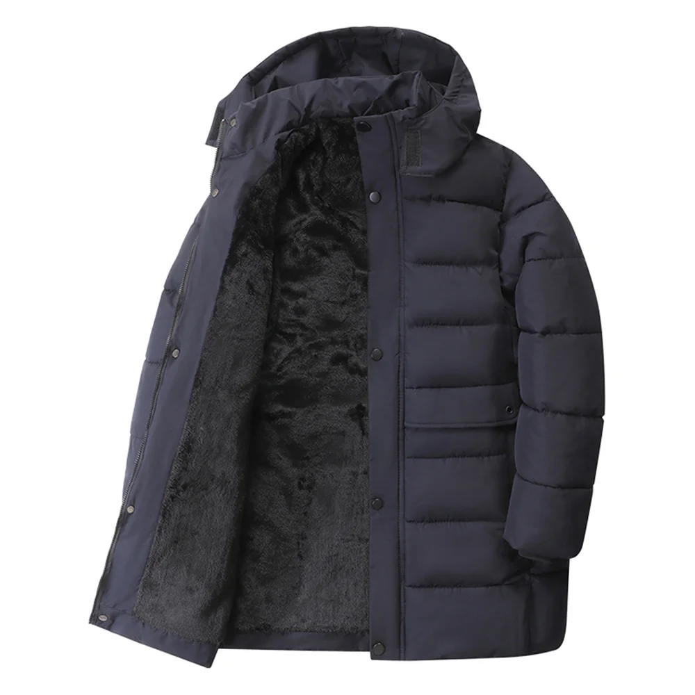 معاطف شتوية جديدة للرجال، سترات شتوية فاخرة للرجال، أغطية سميكة ومعاطف جلدية، سترات رجالية بأكمام طويلة لعام 2025 #4