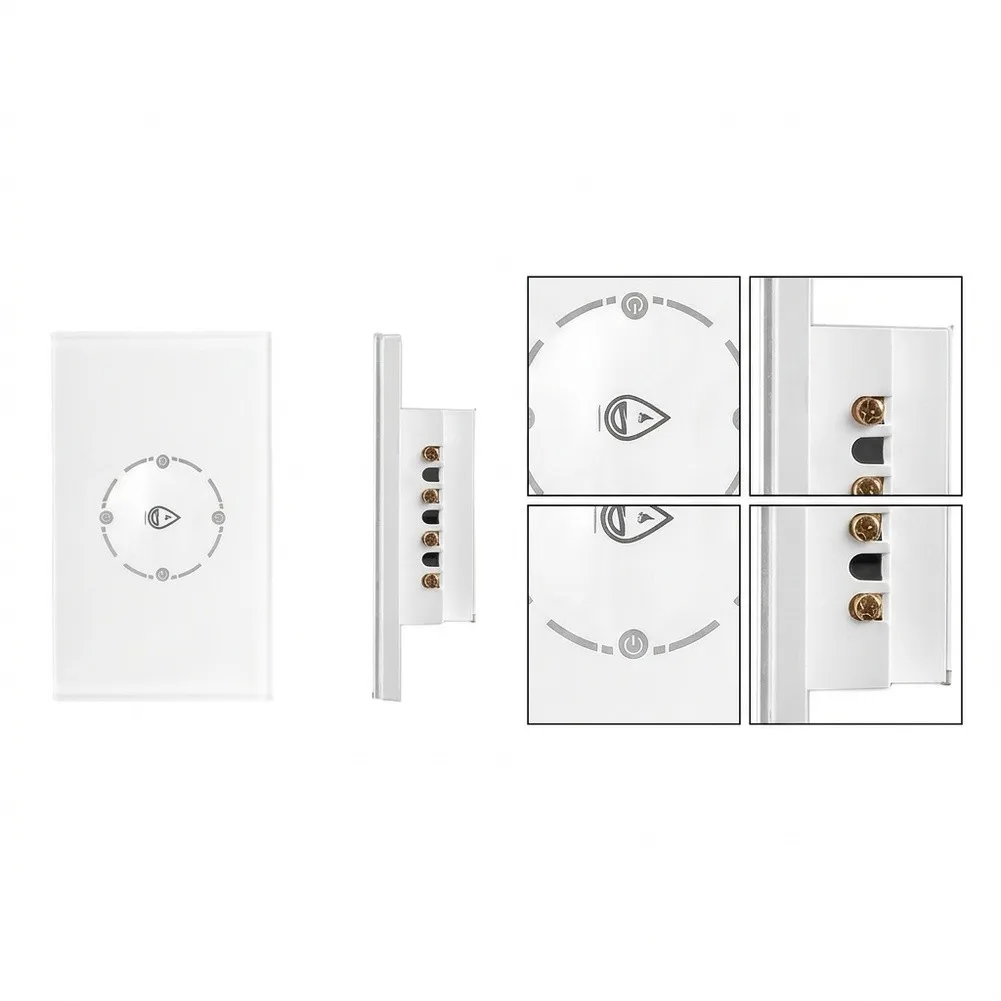 For Smart WiFi Boiler Switch 20A 4400W ABS For Touch Control Time Setting Voice For Alexa Google Home Water Heater Parts