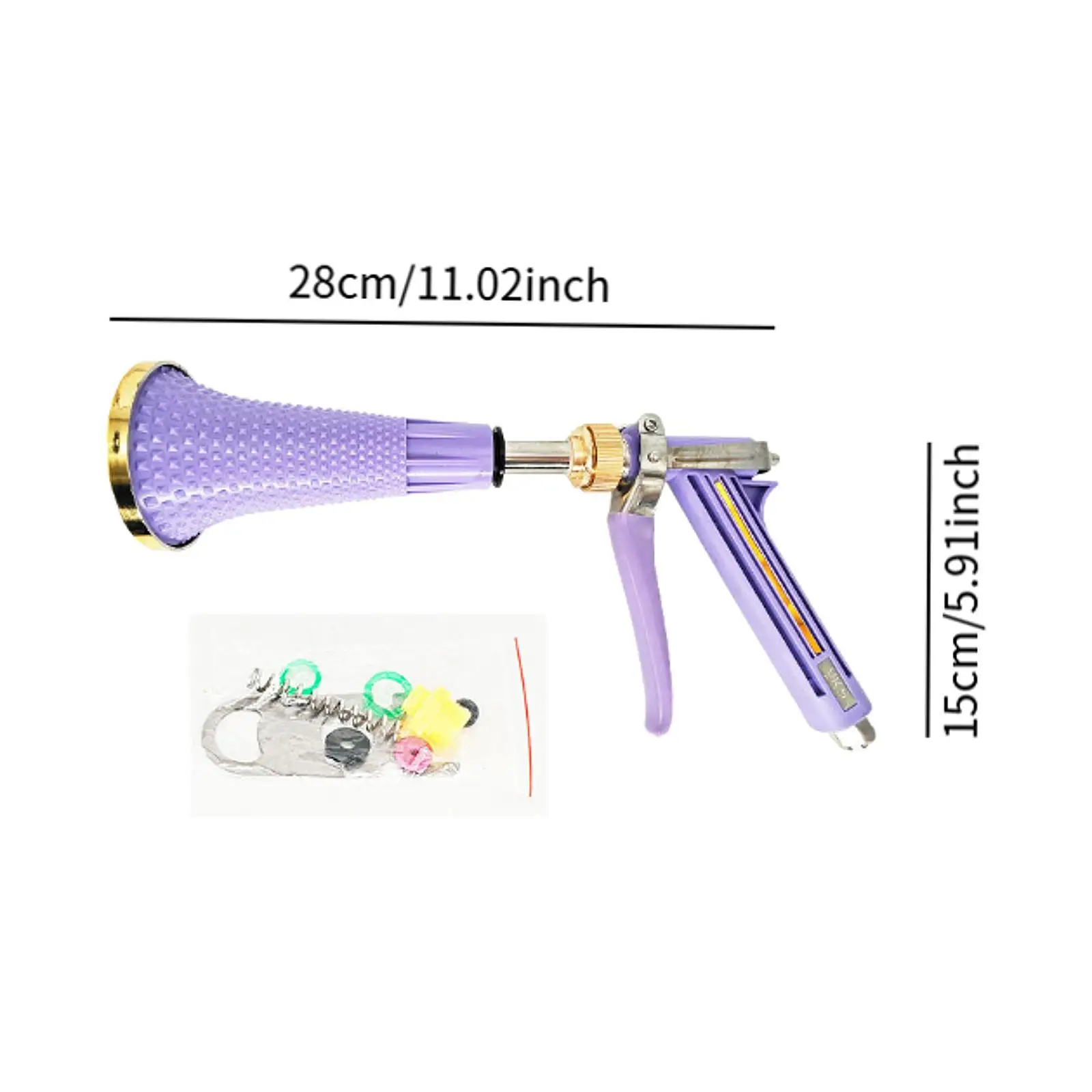 قبضة مريحة قابلة للتعديل وخفيفة الوزن وقوية وشديدة التحمل ومتعددة الاستخدام لتنظيف الفناء وغسيل السيارات والحديقة وسقي المزرعة والفناء الخلفي