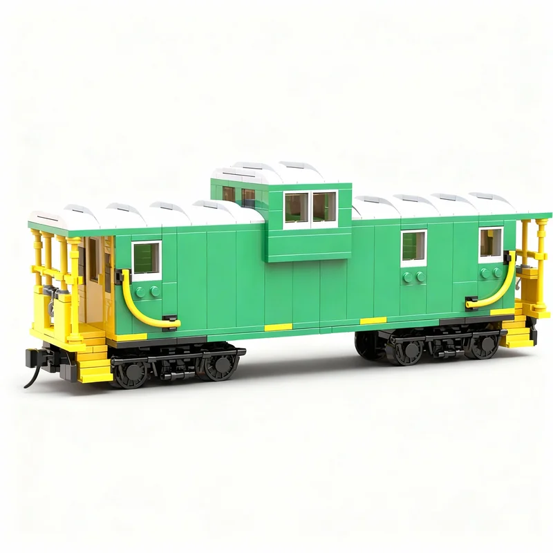 Art Craft Ideas For Christmas - 775pcs MOC Train BN Caboose Model