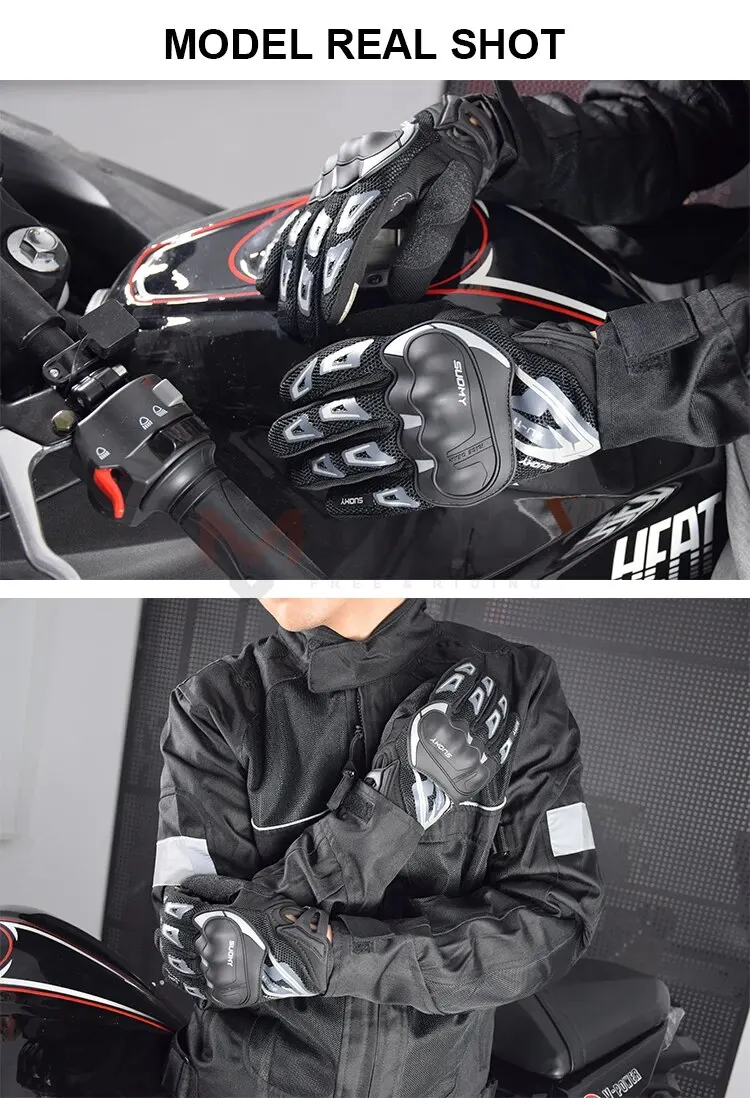 Motorcycle Gloves Summer Mesh Breathable Moto Gloves Men Women Touch Screen Motocross Gloves