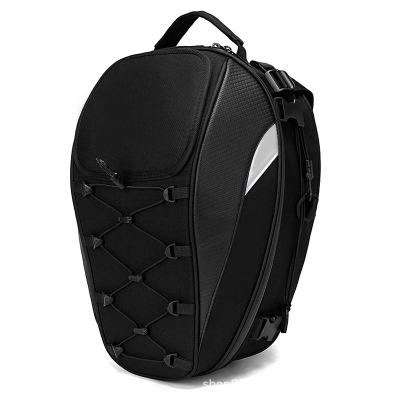 Motorcycle Rear Helmet Bag Large Capacity Riding Bag Travel Backpack Waterproof Rear Bag Motorcycle Rider Riding Gear Men