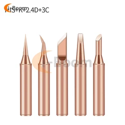 5PCS Soldering Iron Tip Set Welding Tip Accessories Pure Copper Soldering Cartridge For 936 Soldering Station