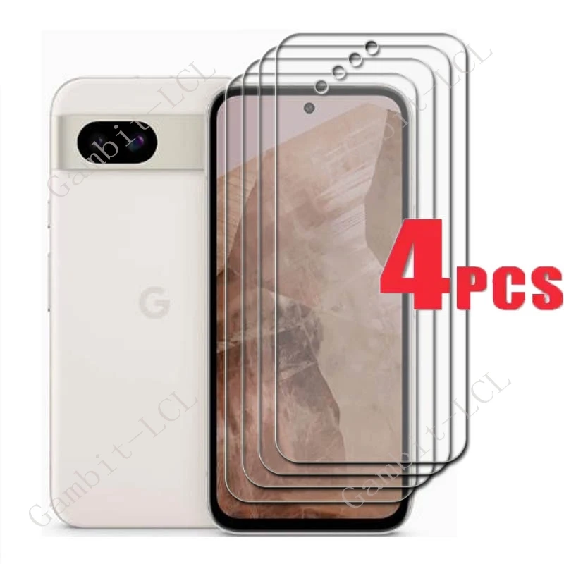 4 قطعة 9H HD الزجاج المقسى لجوجل بكسل 8A 9A طبقة رقيقة واقية على GooglePixel8A Pixel9A Pixel8A غطاء واقي للشاشة