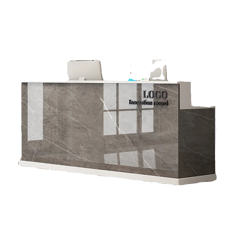 

Nordic Marble Reception Desk Beauty Salon Pulpito Luxury Company Reception Counter Simple Office Furniture Bureau D'accueil