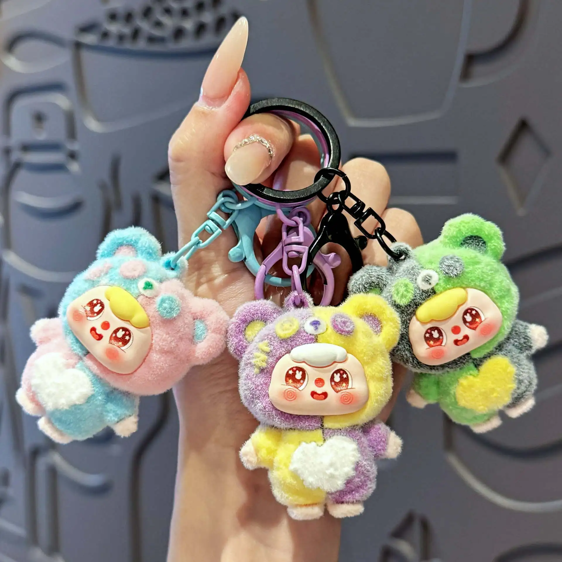 

Cute Beanbag Bear Keychain, Small Backpack Hanger, Small Decorative Item, Accessories for Baby Grabbing Machine, Small Gift