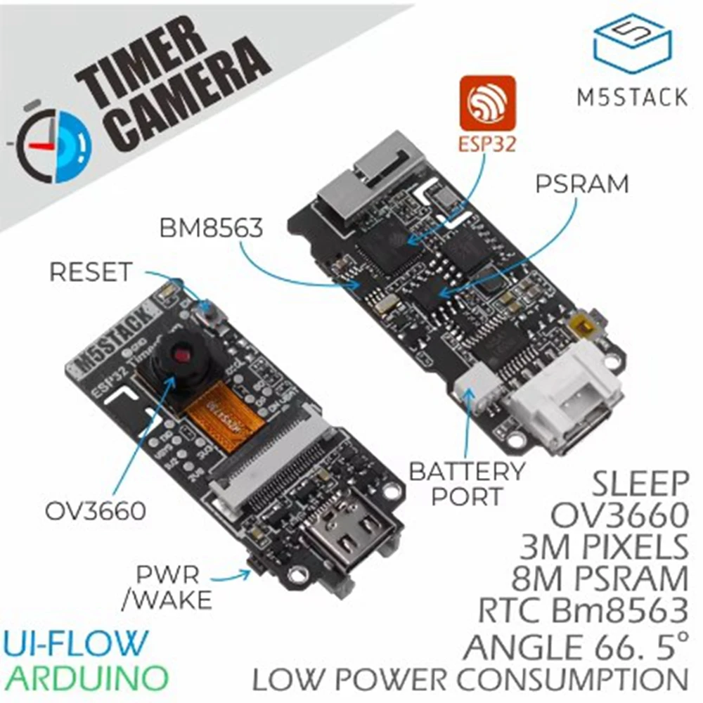 M5Stack ESP32 Wifi Camera Camera module 3 million pixels Low power OV3660