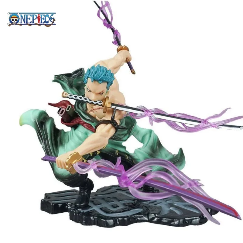 One Piece Figure Roronoa Zoro Three Thousand Worlds Straw Hat Pirates Three Sword Style Special Effects Edition Battle Model