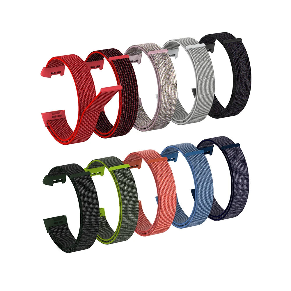 Nylon Watch Strap For Fitbit Charge3 Charge4 Watch Wrist Band Bracelet Breathable Smartwatch Watchband Fitbit Charge 3 4