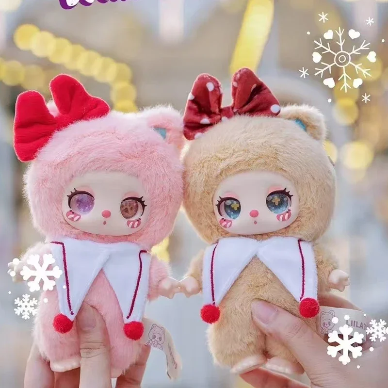 Liila Lucky Cat Series دمية قطيفة صندوق أعمى ألعاب صندوق مفاجئ أصلي دمية قلادة kawaii هدية السنة الجديدة للفتيات