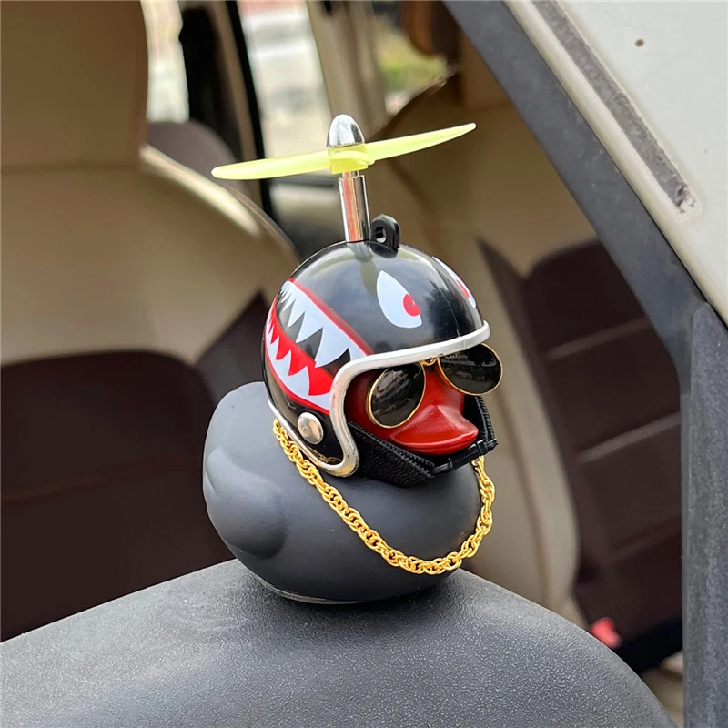 Lovely Squeeze Duck Car Ornaments Bicycle Horns, Silicone Elasticity Belt Easily Install Bike Bell for Kids Sport Outdoor