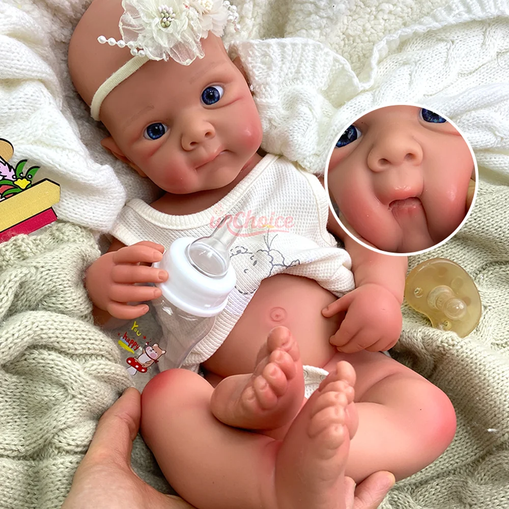 

Adorable 21" Bettie Soft Silicone Newborn Baby Girl Handmade Reborn Bebe Doll Realistic Soft Touch Baby For Doll Enthusiasts