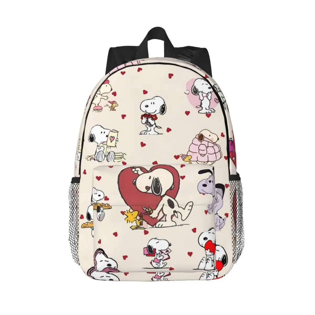 S-Snoopy Backpack for Men Women Fashion High School Hiking Travel Daypack College Shoulder Bag Outdoor 15in