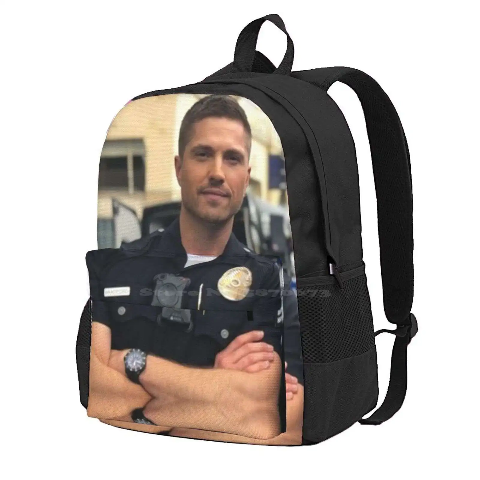 Tim Bradford, The Rookie Hot Sale Schoolbag Backpack Fashion Bags Tim Bradford Lucy Chen Nathan Fillion Angela Lopez Alyssa