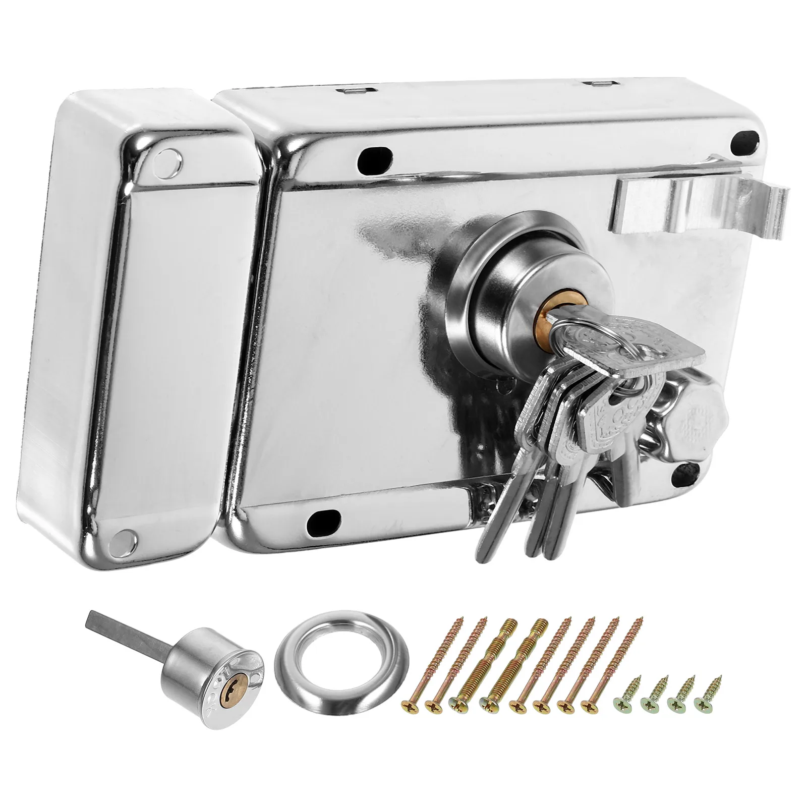 

Stainless Steel Bedroom Door Lock Deadbolt Right Opening Anti Theft Entry Locksets Easy Install Family Safety Door Hardware