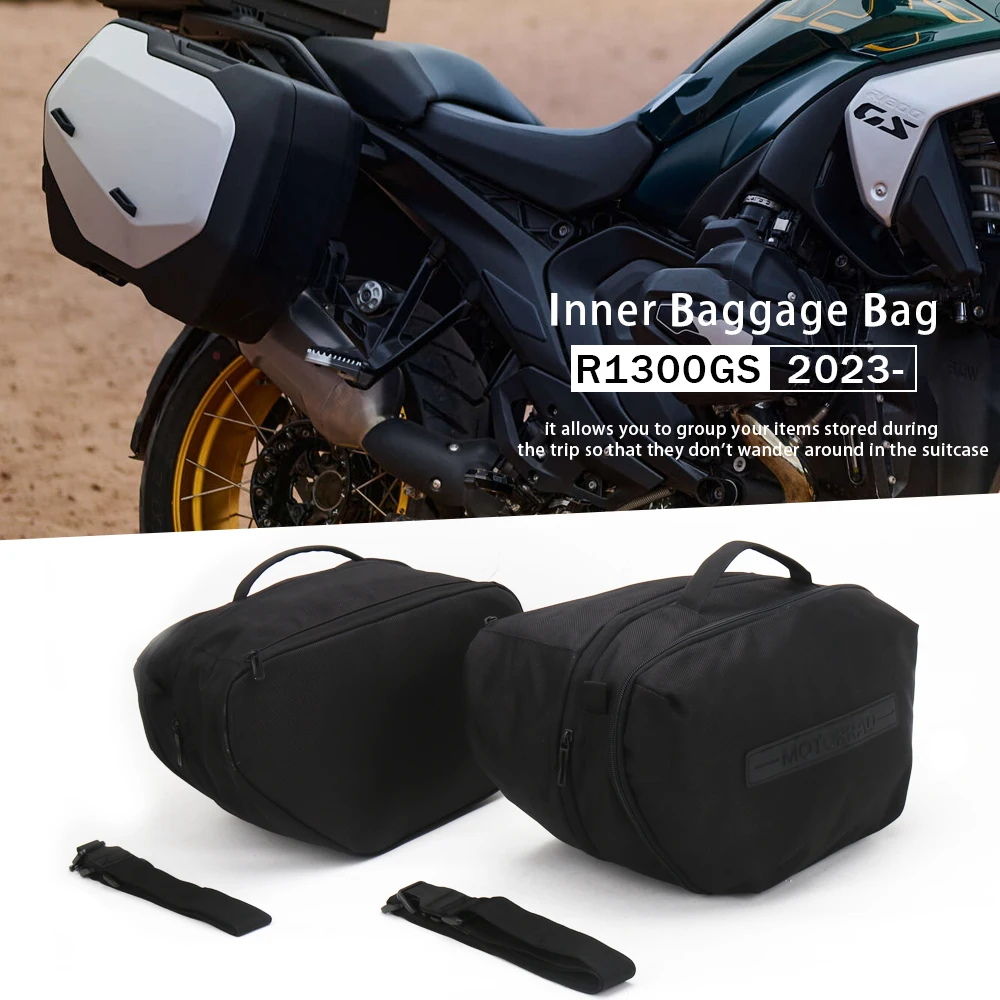 For BMW R1300GS R1300  New Touring Pannier Inner Bag GS R 1300 GS Motorcycle Black Expandable Luggage Bags r1300gs 2023 2024