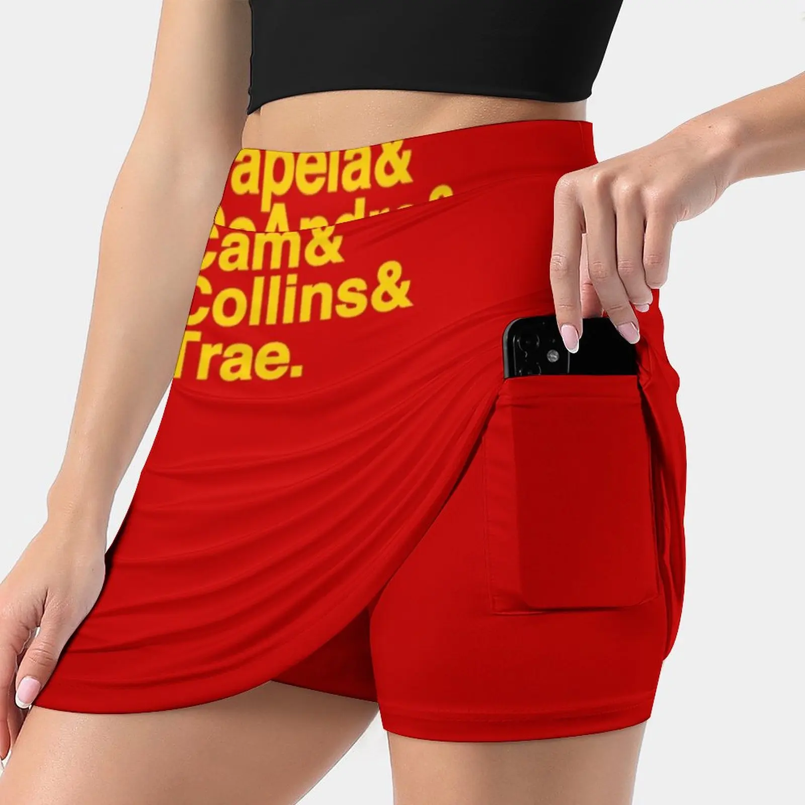 Atlanta Jetset Women's Fashion Sporting Skirt With Pockets Tennis Golf Running Skirts Sports Reddish Collins Trae Young Cam